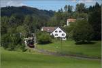 Abfahrt der Eb 3/5 9 der Bodensee-Toggenburg-Bahn mit ihrem wunderbaren Personenzug von Neuthal.